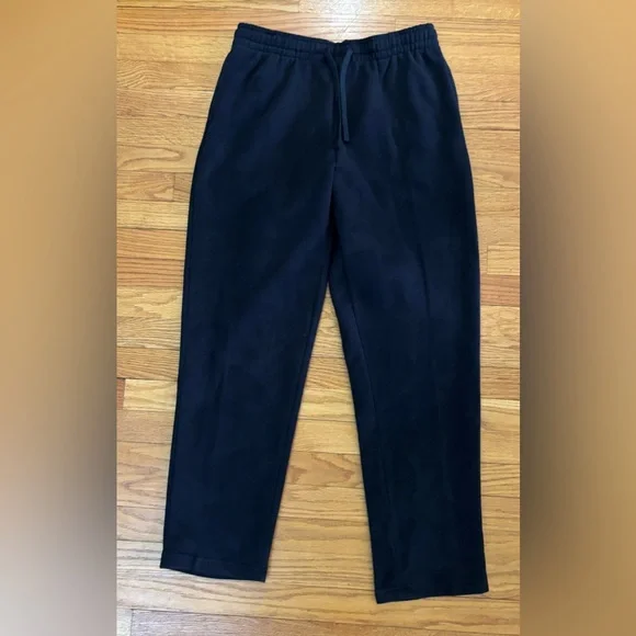 Tek Gear Ultrasoft Fleece Pants Men’s Medium Black Open Bottom Sweatpants New - Picture 1 of 6